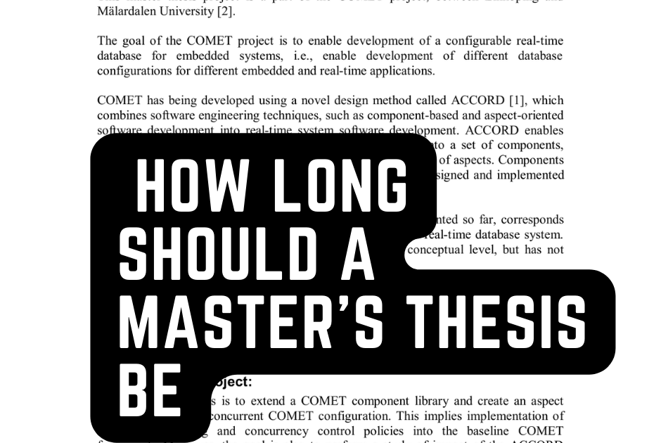 master thesis how long